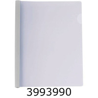 Папка з планкою-затиском пластик А4 Economix 10мм 2-65 арк. біла (5) E31205-14