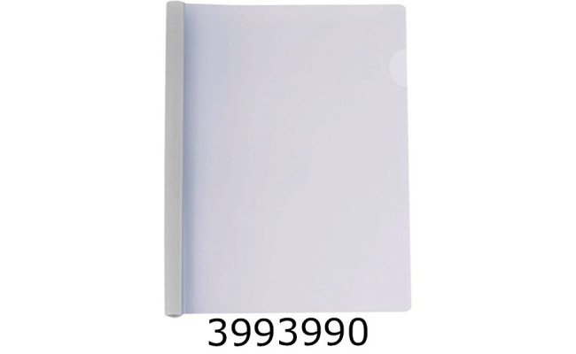 Папка з планкою-затиском пластик А4 Economix 10мм 2-65 арк. біла (5) E31205-14