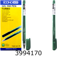 Ручка гелева Economix Turbo зелена 0.5 мм (12) E11911-04 Ручка гелева Economix Turbo зелена 0.5 мм (12) E11911-04