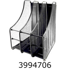 Лоток вертик. збірний 3 відд. метал чорний BJ-3004-3B (IMG1989-B-3) 726785В