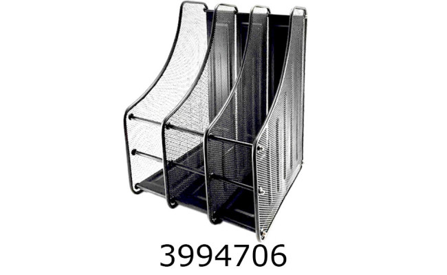 Лоток вертик. збірний 3 відд. метал чорний BJ-3004-3B (IMG1989-B-3) 726785В