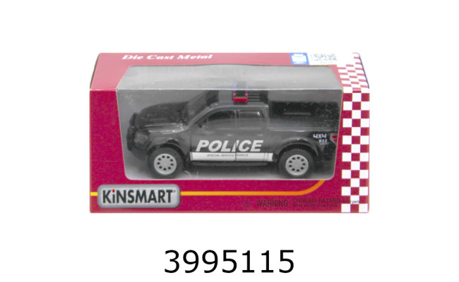 Машинка метал. Ford F-150 SVT Raptor Supercrew 2013 Kinsmart (24/96) 5365WPR