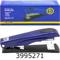 Степлер №24 Buromax метал. (скоби №23 24 26)  до 50 арк синій (12). BM.4251-02