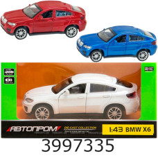 Машина метал. Автопром BMW X6  відкр. двері в коробці 14*7*6см (48/96) 4306
