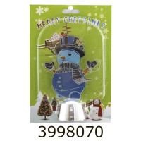 Статуетка пластикова на листі 91606-PN світло 12см. (24/192) 91606-PN