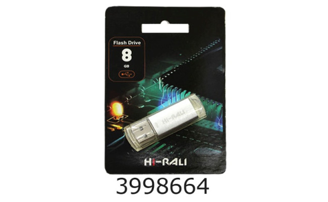 Flash USB 8Gb Rocket 2.0 silver Hi-Rali