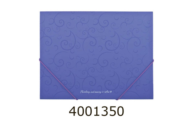 Папка на гумках пластик А4 BAROCCO фіолетовий (20) BM.3914-07