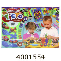 Тісто для ліпки Master Do 18 кольорів в коробці 360гр укр. Danko toys + (5) TMD-03-05