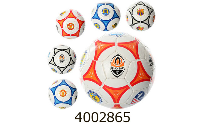 Мяч футб. прес-кожа №5 PVC 300-320гр 2 види (30) EV-3164