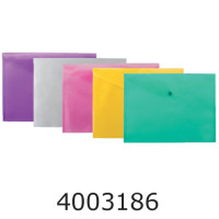 Папка конверт на кнопці А4 Buromax асорті (6/120) BM.3926-99