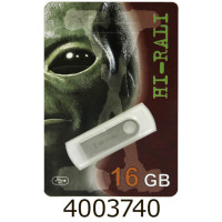 Flash USB 16Gb Shuttle 2.0 metal Silver Hi-Rali