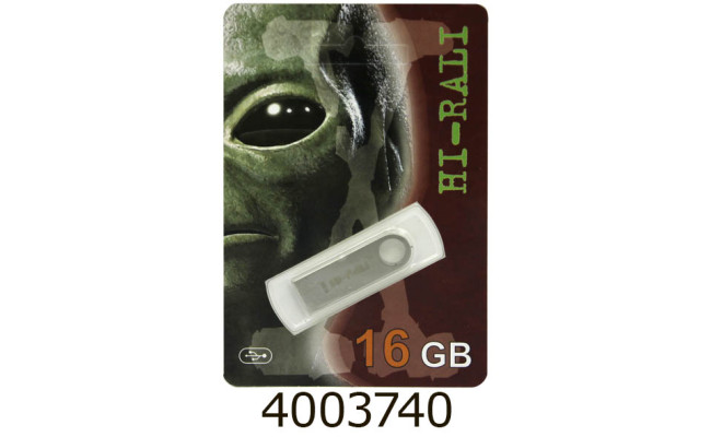 Flash USB 16Gb Shuttle 2.0 metal Silver Hi-Rali