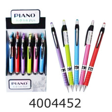Ручка масл. авт. Piano синя 0.5мм PВ-165-C кольор.корпус (24) 165-C-PB