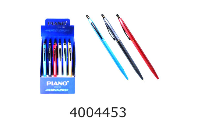 Ручка масл. авт. Piano синя 0.5мм PS-008 (24) 729386В