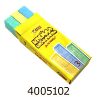 Крейда кольорова 3 шт. квадр. Jumbo Tiki (224) 51513-TK У н/з