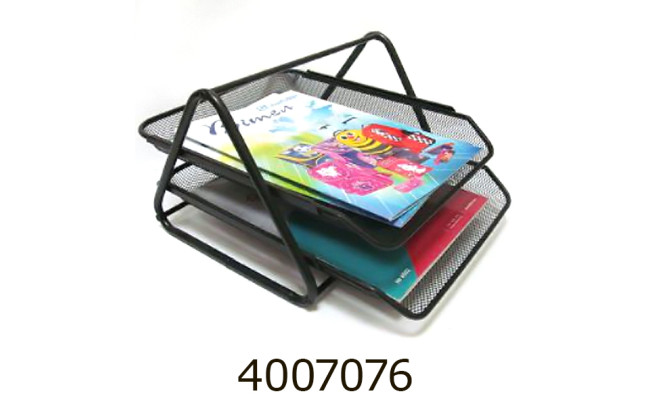 Лоток гориз. збірний 2 відд. метал чорний 