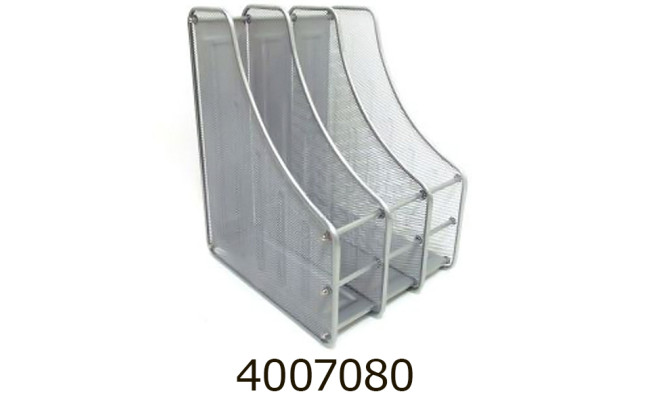 Лоток вертик. збірний 3 відд. метал silver (BJ-3004-3-S (IMG1989-S-3)) (12) 737210В