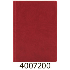 Щоденник А5 недат. Поліграфіст 128 арк. клітинка шт шкіра  бордо 231 06Б