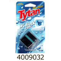Туалетний блок куб д/зливного бачка Blue Water 50г Tytan  (20) 53010
