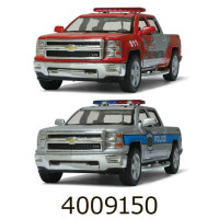 Машинка метал. Chevrolet Silverado Police Kinsmart (24/96) 5381WPR