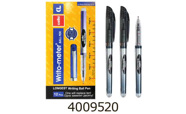 Ручка масл. Cello Writometer чорна (12/72/864) CL-8048