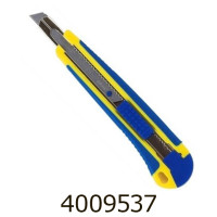Ніж канц. 9мм Buromax пластик. з гум. встаками. з мет. направляючою (24) BM.4601 Ніж канц. 9мм Buromax пластик. з гум. встаками. з мет. направляючою (24) BM.4601