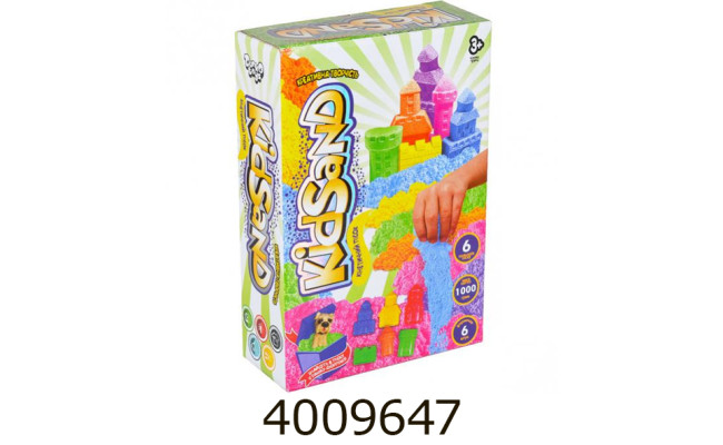 Кінетичний пісок 1000г укр. в коробці Danko toys + (6) KS-04-10