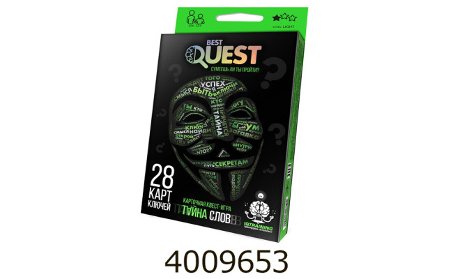 Гра наст. mini Best Quest укр. Danko toys (16/32) BQ-01-01U