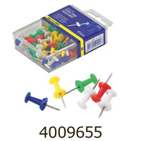 Кнопки бочка 50шт Buromax пластик. контейнер кольор. (10) BM.5150