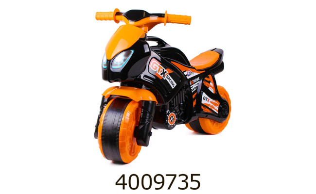 Толокар Мотоцикл 2-х колісний чорно-помаранчевий ТехноК (2) 5767