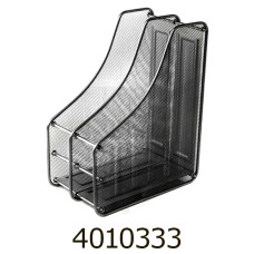 Лоток вертик. збірний 2 відд. метал чорний IMG-2537-B1 737195В