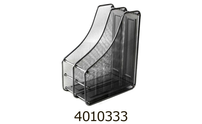 Лоток вертик. збірний 2 відд. метал чорний IMG-2537-B1 737195В