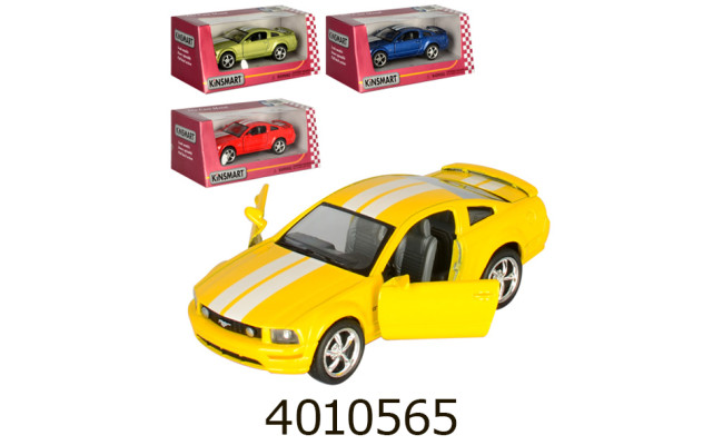 Машинка метал. Kinsmart Ford Mustang GT 2006 з полоскою (24/96) 5091WF
