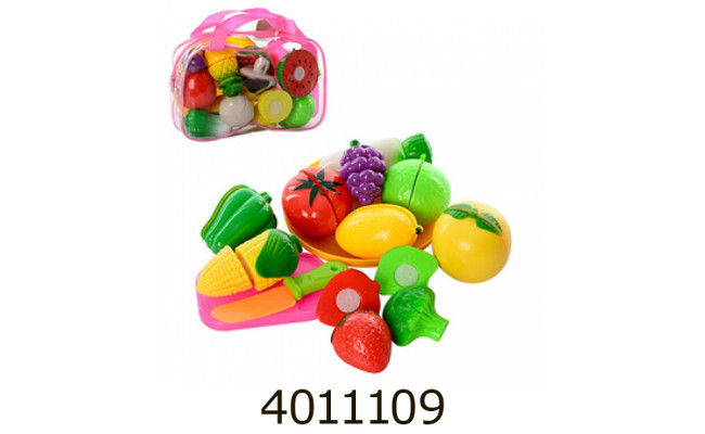 Продукти що діляться навпіл в сумці 2 види з тарілкою досточкою 22*14*7см (48/96) 2018 A