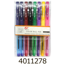 Ручка кульк. в наборі 8шт. Tianjiao 1мм (TY501P-8 ) (18) 713080В