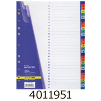 Роздільник пластик А4 28 розд. цифровий Buromax BM.3216