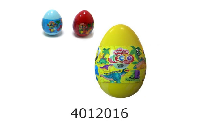 Тісто для ліпки Master Do Dinosaurs EGGS укр.в яйці Danko Toys(12) TMD-08-01U