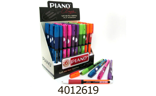 Ручка масл. Piano синя 0.7мм PТ-251L Ліва New (50) 731246В