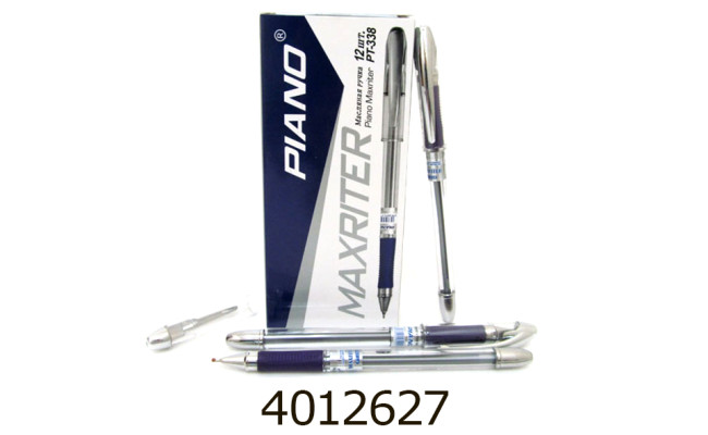 Ручка масл. Piano Maxriter синя PT-338  (12/144) 712032В