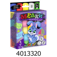 Крейда кольорова 5 шт. кругла Jumbo Danko toys (20) MEL-01-03U