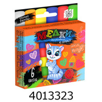 Крейда кольорова 6 шт. кругла Danko toys (60) MEL-02-01U