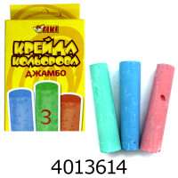 Крейда кольорова 3 шт. кругла Jumbo Tiki (112) 51518-TK У