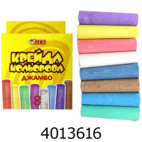 Крейда кольорова 8 шт. кругла Jumbo Tiki (42) 51519-TK У Крейда кольорова 8 шт. кругла Jumbo Tiki (42) 51519-TK У