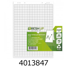 Папір для фліпчарта 64*90см 20арк.Fresh Up клітка FR-20KL