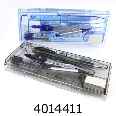 Готовальня 8 предм. (4 лин+цирк.+гриф.+кар.мех+ласт.) AJ-1077(GB21027) (12/144) 740962В