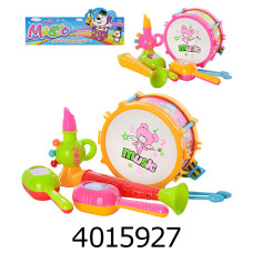 Муз. Інструменти барабан дудка маракаси в кульку 2 кольори (48/96) 9098