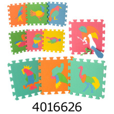 Килимок дитячий пазли Птахи 10дет 29*29*8см (12) M 0387
