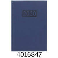 Щоденник А5 дат. 2024р. Buromax GENTLE синій штуч. шкіра поролон (20) BM.2109-02