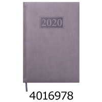 Щоденник А5 дат. 2024р. Buromax GENTLE сірий штуч. шкіра поролон (20) BM.2109-09