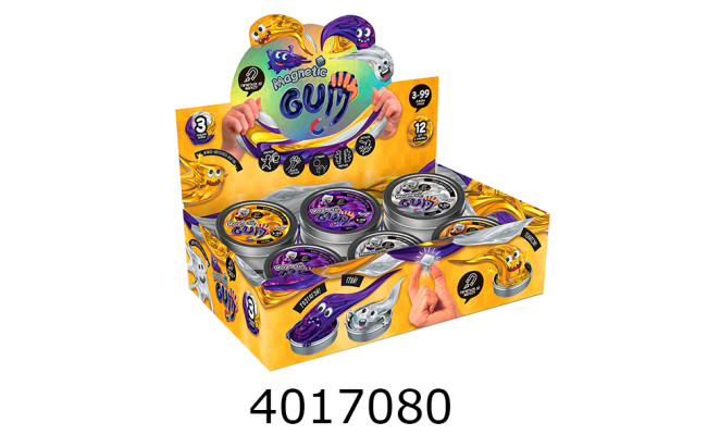 Лизун в банці жуйка для рук Magnetis Gum 3 види Danko toys (12) MgGUM-01-01Uн/з